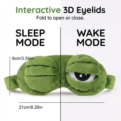 🐸40% OFF!💤Soft Funny Frog 3D Sleep Mask
