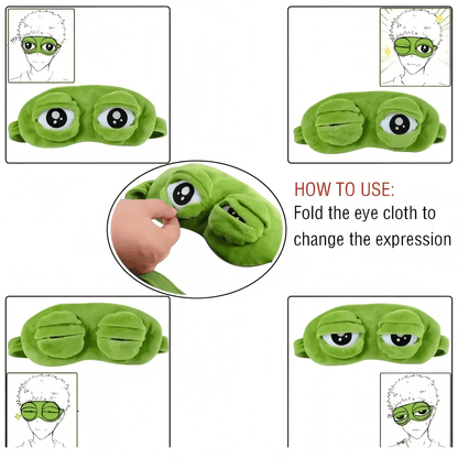 🐸40% OFF!💤Soft Funny Frog 3D Sleep Mask